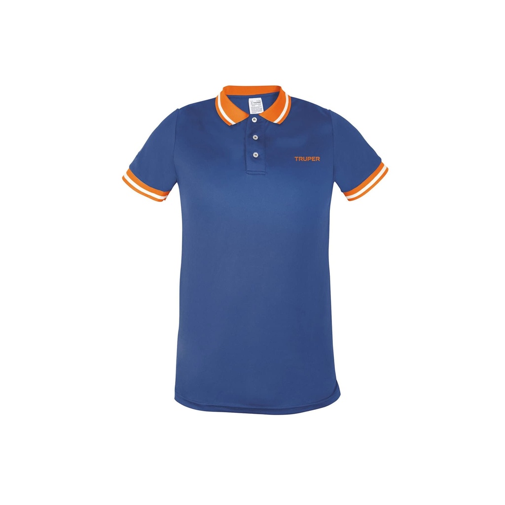 Playera tipo polo dry fit azul, para caballero, talla XG