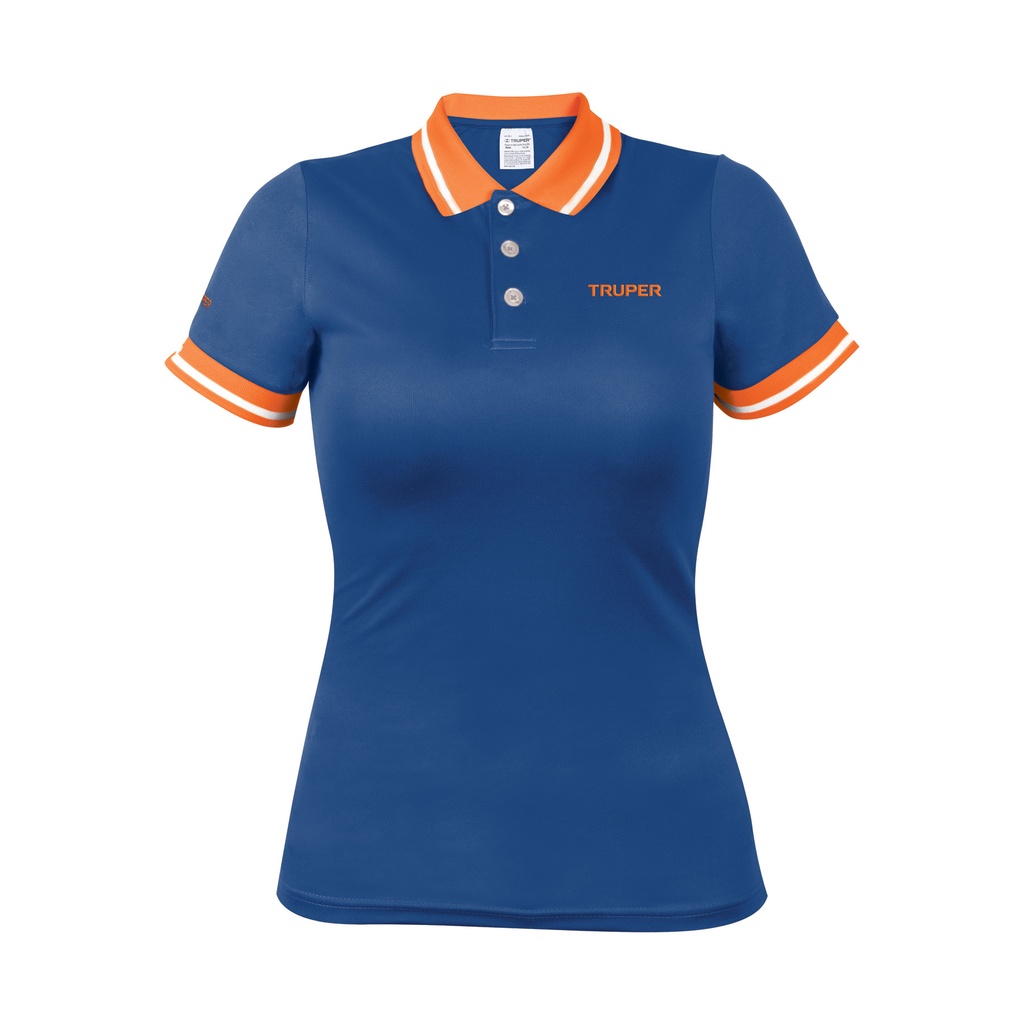 Playera tipo polo dry fit azul, para dama, talla G, Truper - Pag 607