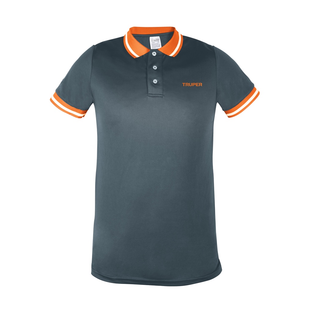 Playera tipo polo dry fit gris, para caballero, talla G