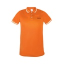 Playera tipo polo dry fit naranja, para caballero, talla M