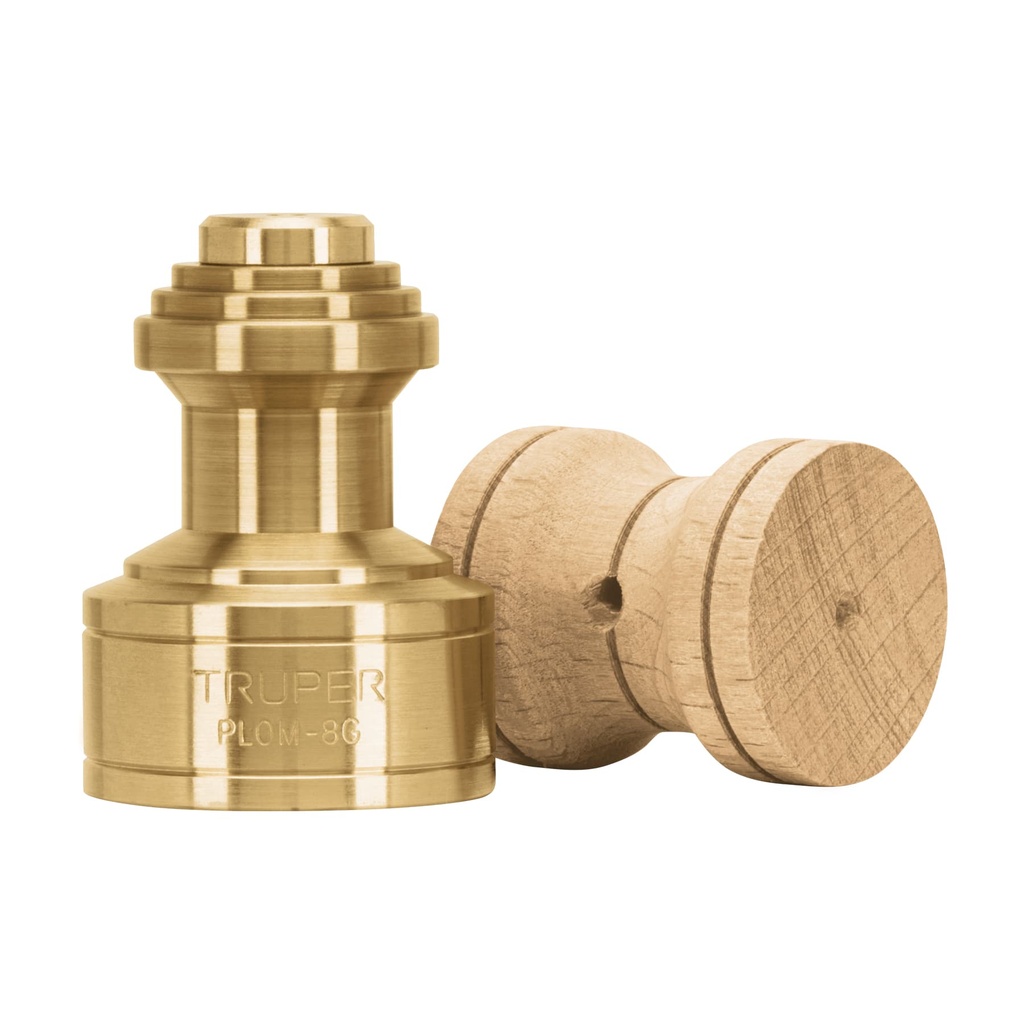 Plomada de latón 8 oz tipo Guatemala, Truper - Pag 324