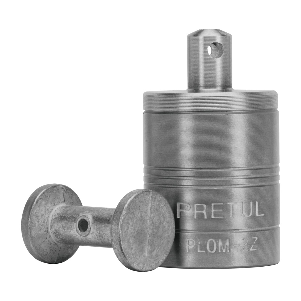 [T22462] Plomada metálica de 310 g con centro, Pretul