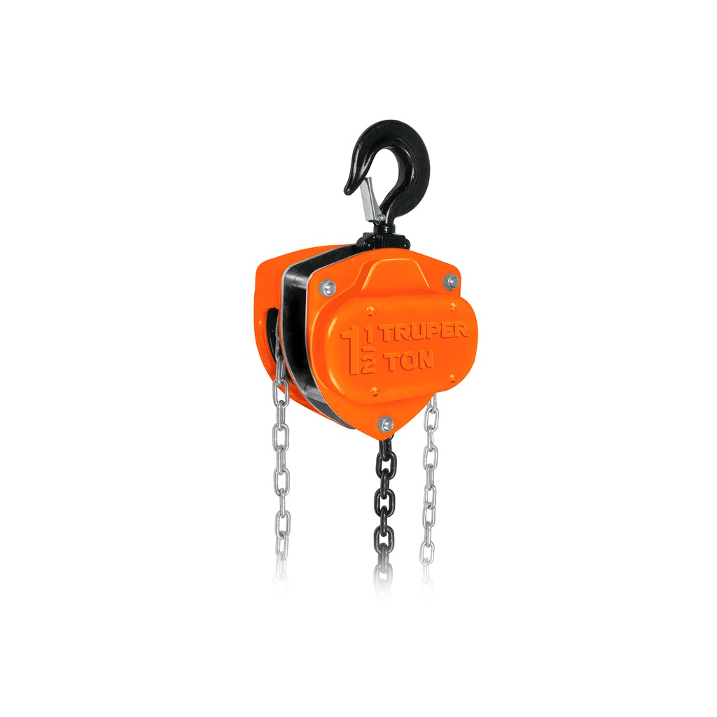 Polipasto de cadena de 1-1/2 ton, Truper