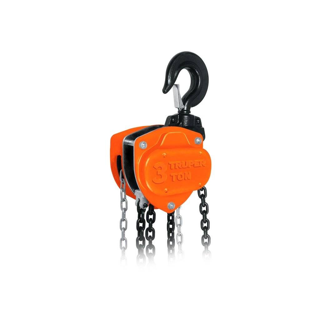 Polipasto de cadena de 3 ton, Truper