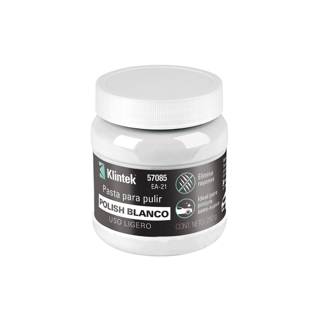 [T57085] Polish en pasta blanca para auto, 250 g, uso ligero, Klintek - Pag 605