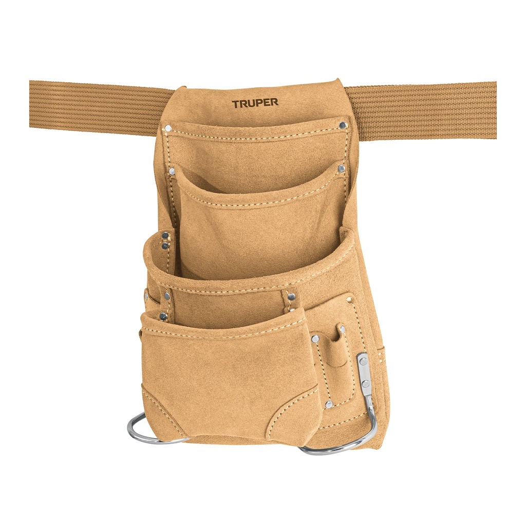 [T11536] Porta herramientas de carnaza con 12 compartimentos, Truper - Pag 317