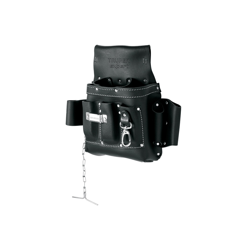 [T101787] Porta herramientas de carnaza, 13 compartimentos, Expert