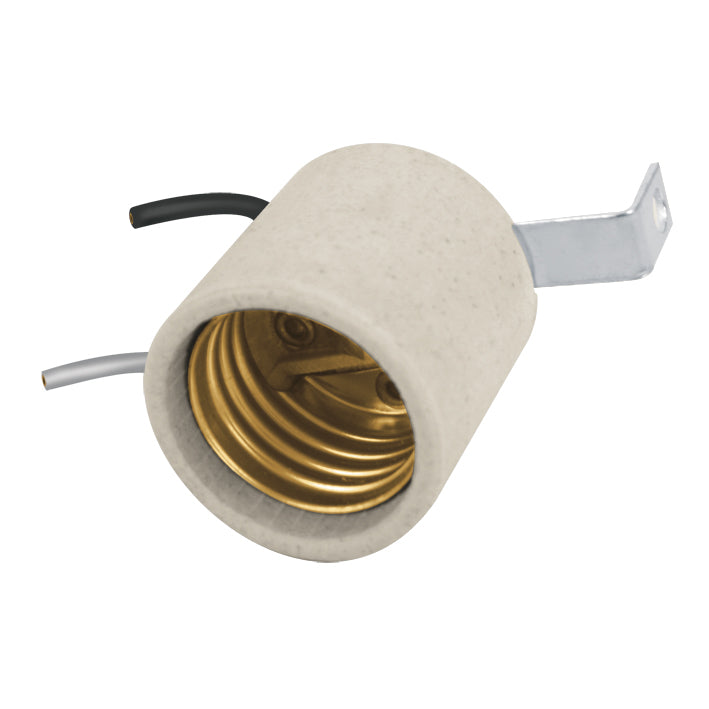 Portalampara para candil soporte escuadra con cables