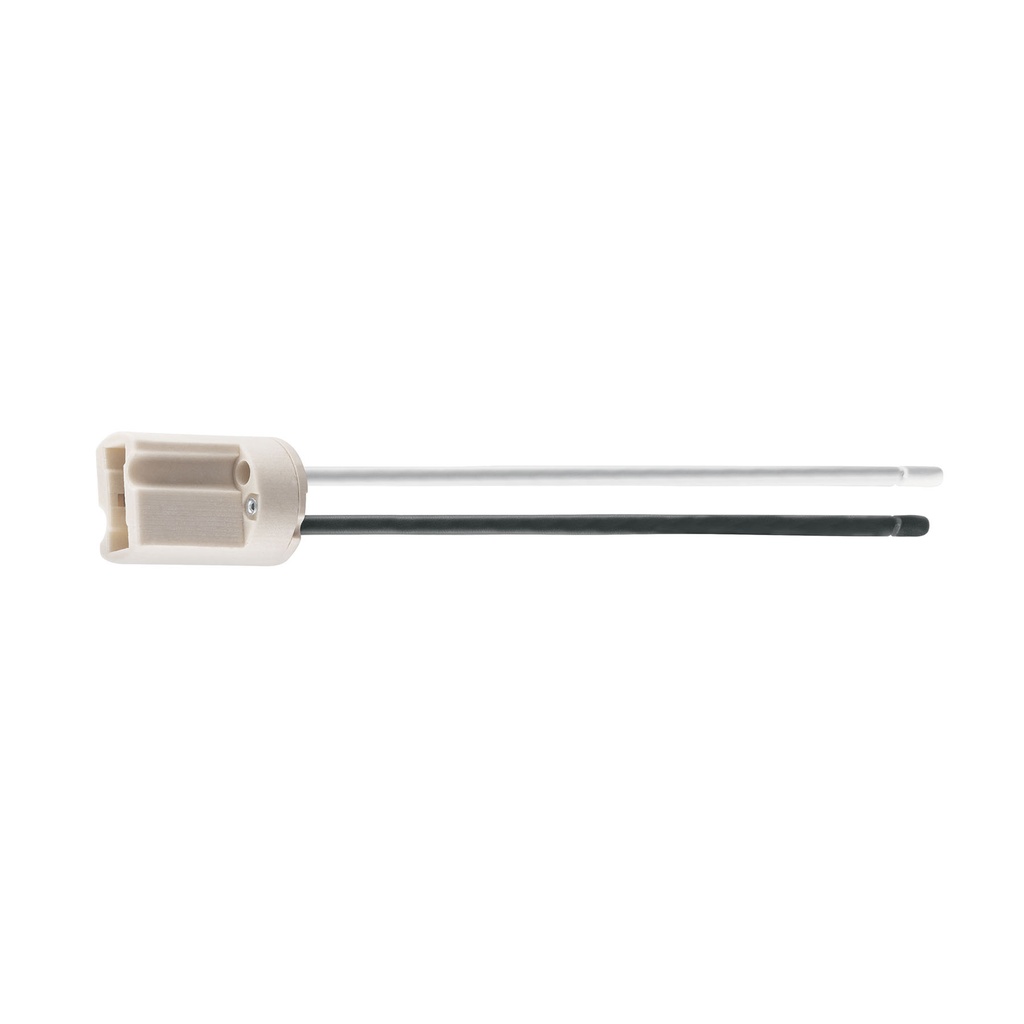 Portalámpara de porcelana para base G9, Volteck