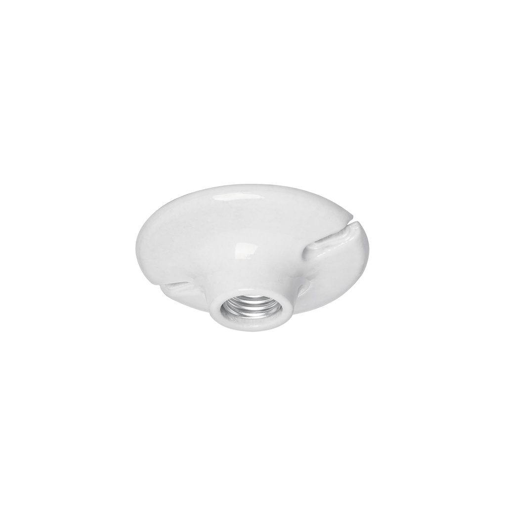 [T46524] Portalámpara de porcelana, 4-1/2', redonda, Volteck