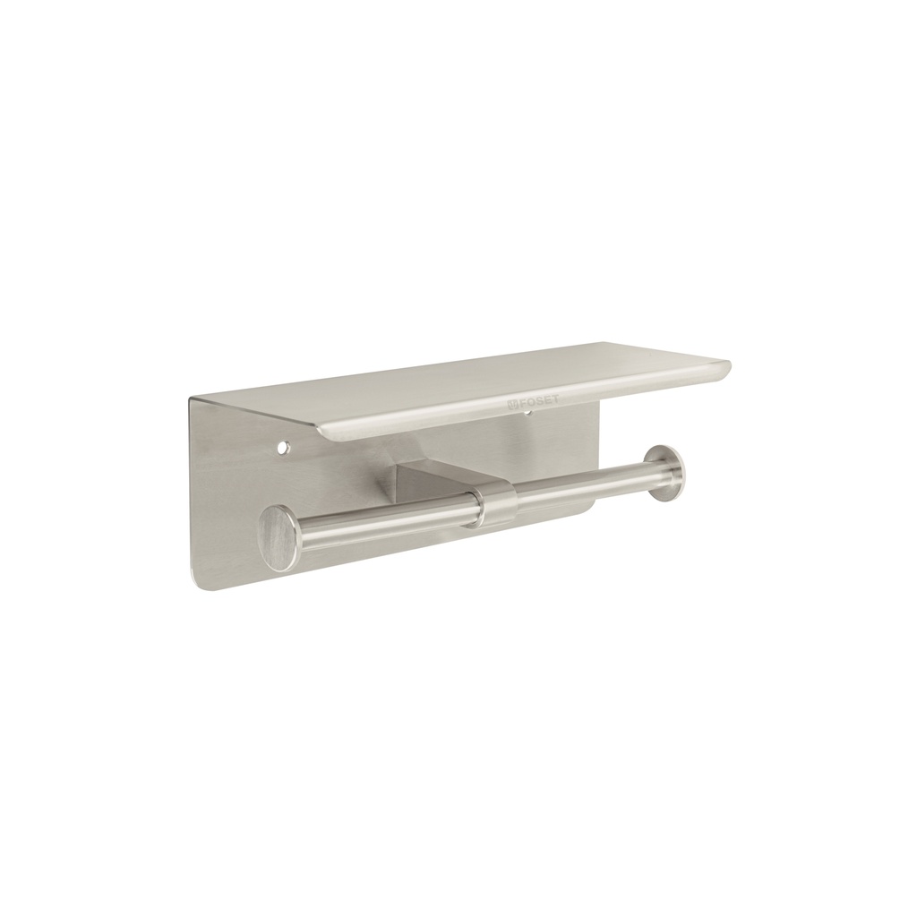 [T46357] Portarrollo doble en satín con soporte para celular, Riviera