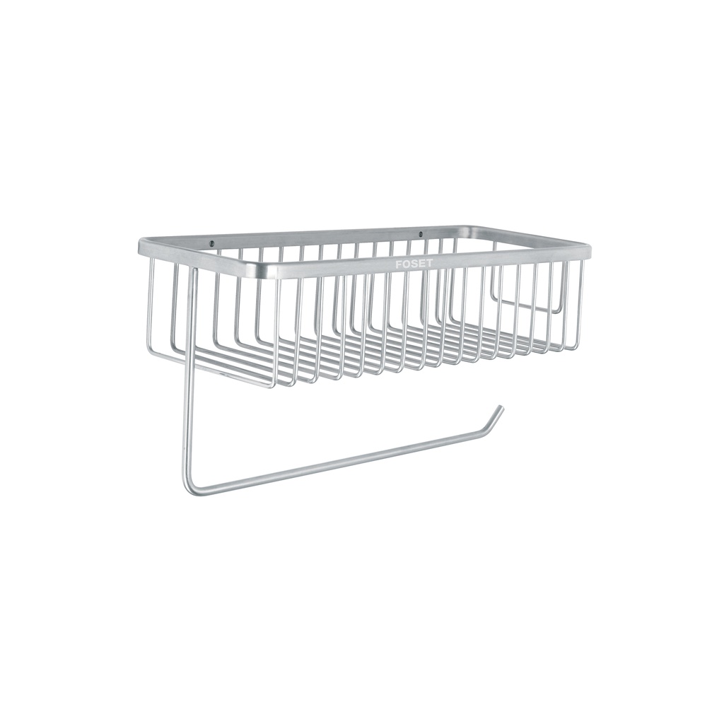[T46351] Portarrollo y especiero en cromo para cocina, Foset Riviera