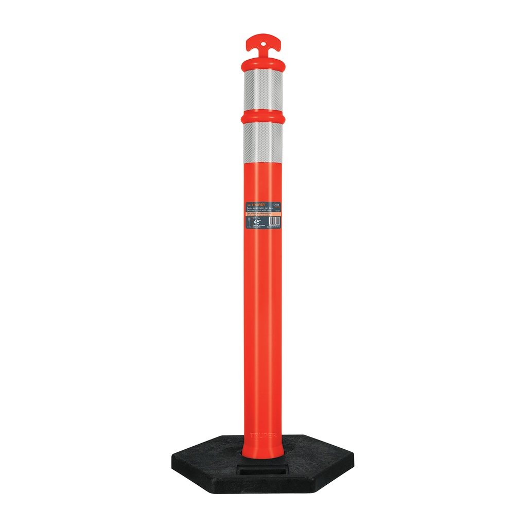 Poste delimitador de 115 cm de alto con base y reflejante - Pag 360
