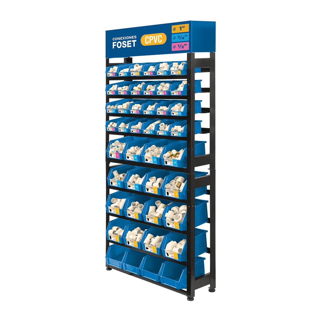 [T55857] Rack con conexiones CPVC, Foset