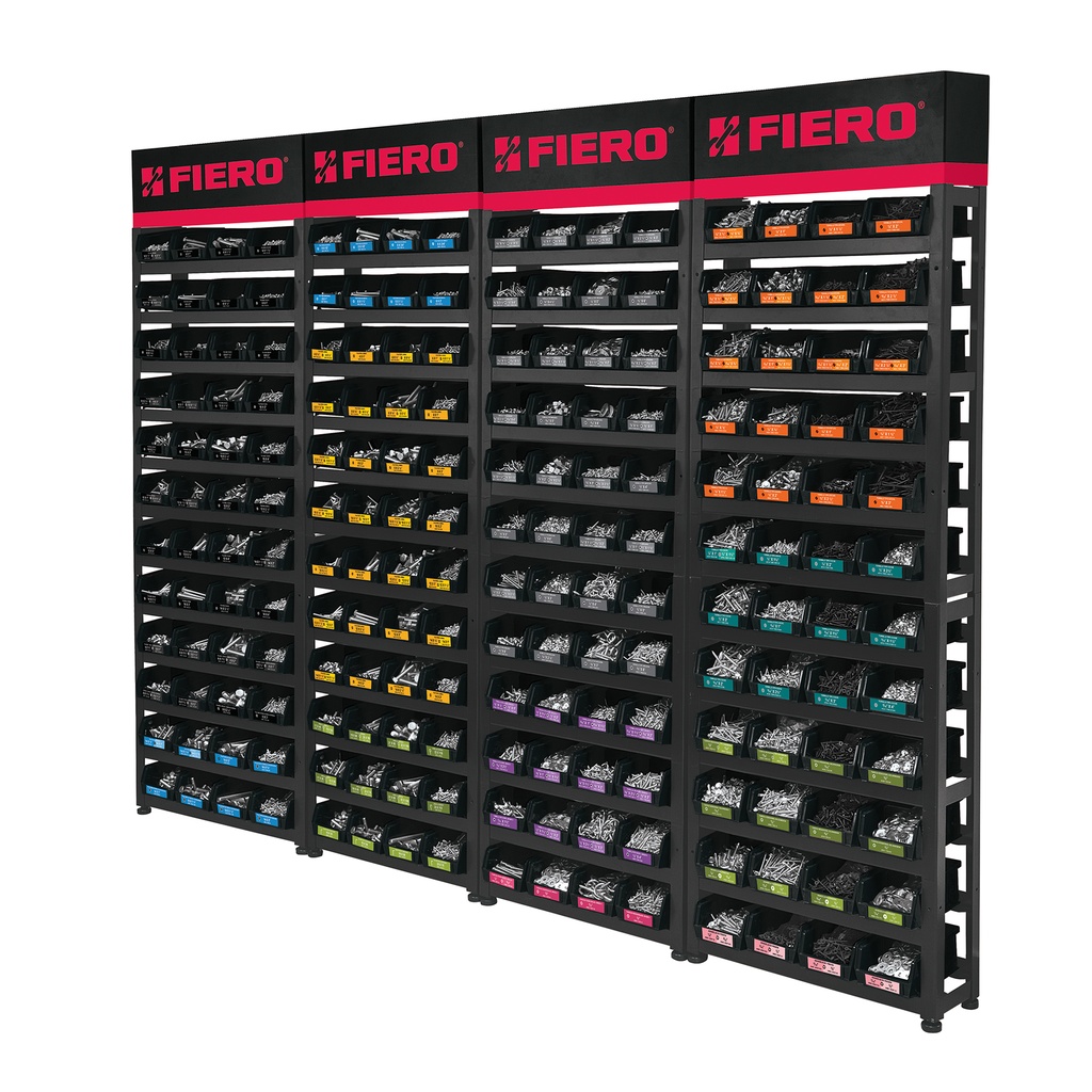 Rack modular con tornillos, 192 gavetas