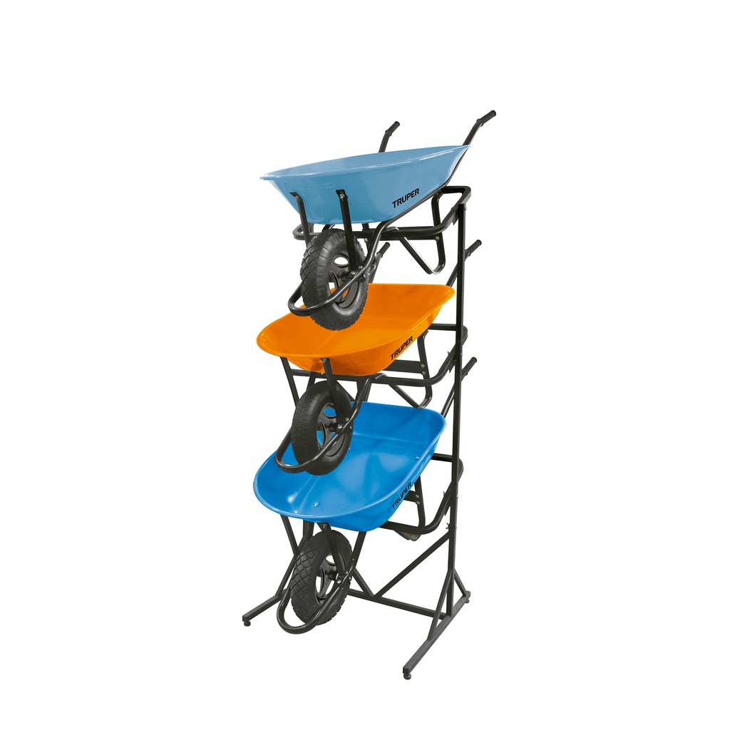 Rack para 3 carretillas estibadas, Truper - Pag 626