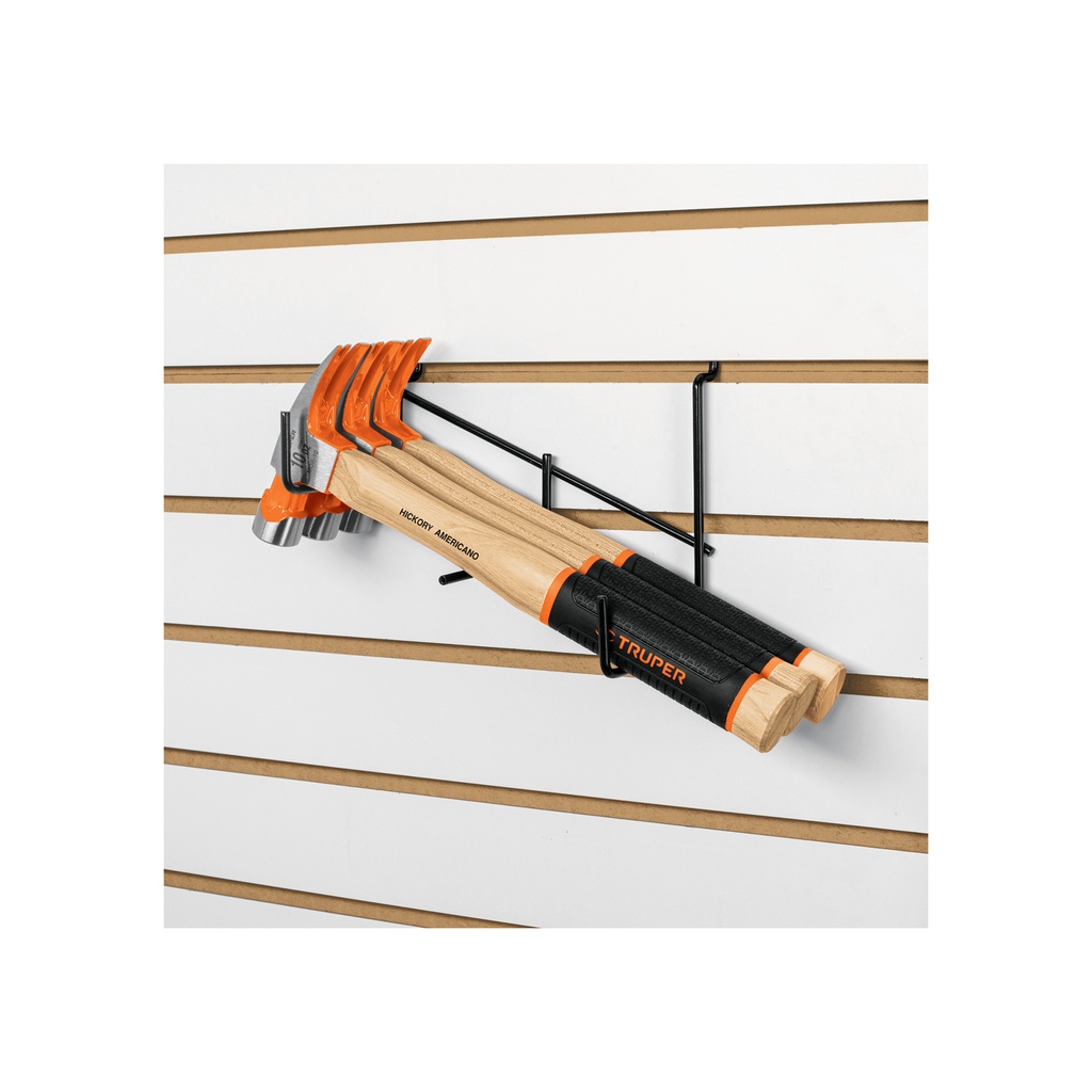 Rack para 3 martillos pulidos, uña curva, Truper