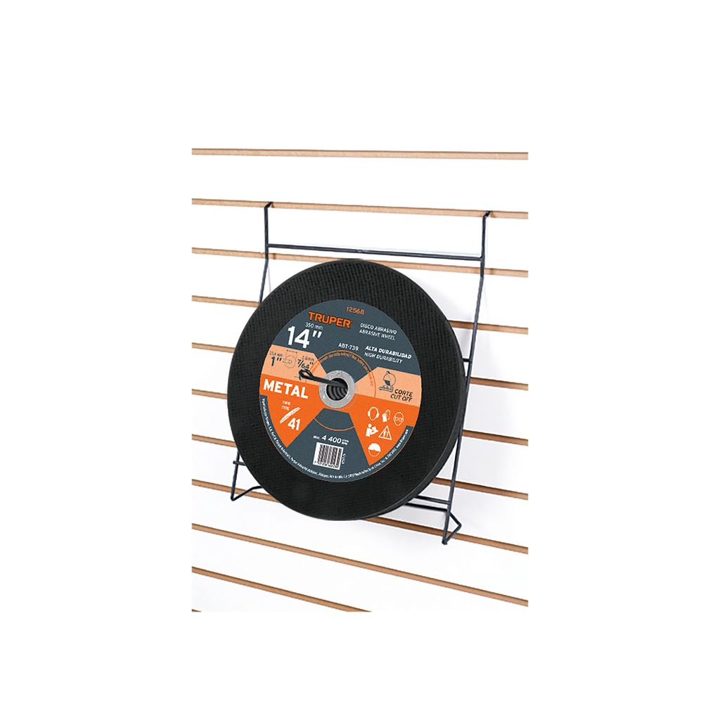 Rack para discos abrasivos 14', Truper - Pag 616