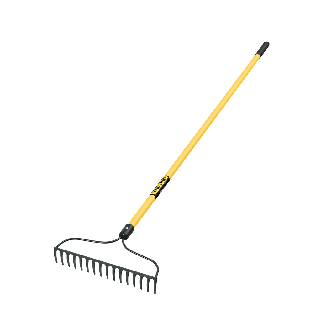 [T17885] Rastrillo jardinero, 16 dientes, mango 60' fibra de vidrio