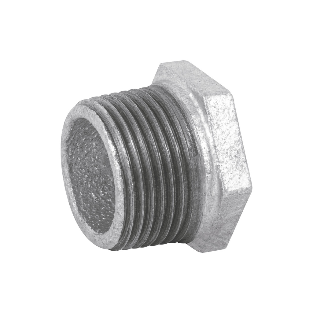 Reducción bushing acero galvanizado 1'x1/2', Foset - Pag 535