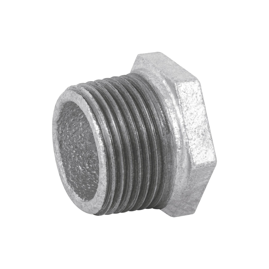 Reducción bushing acero galvanizado 1'x1/2', Foset - Pag 709