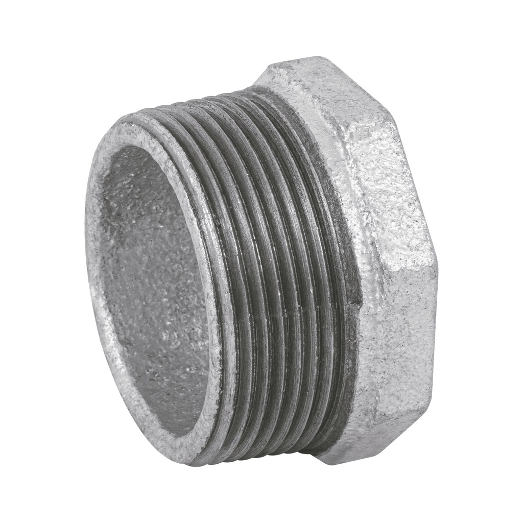 Reducción bushing acero galvanizado 1-1/2 x 1/2', Foset - Pag 535