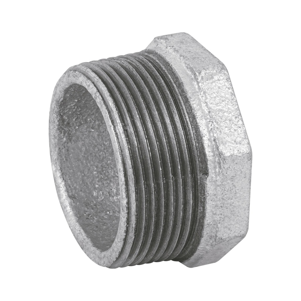 Reducción bushing acero galvanizado 1-1/2 x 1/2', Foset - Pag 709