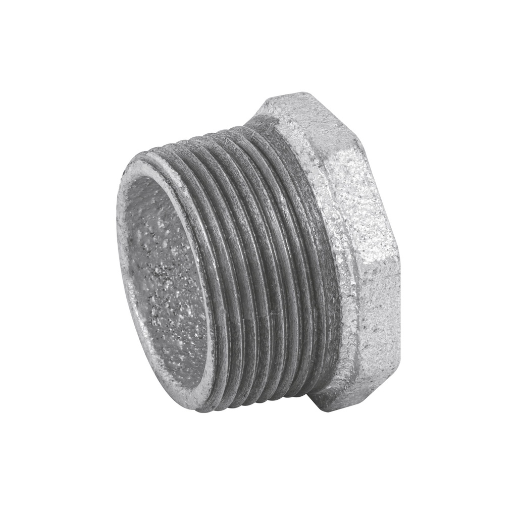 Reducción bushing acero galvanizado 1-1/4 x 1/2', Foset - Pag 535