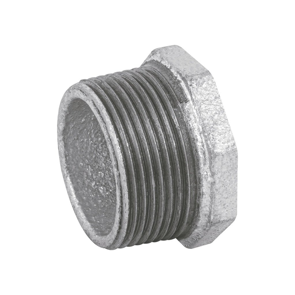 Reducción bushing acero galvanizado 1-1/4 x 3/4', Foset - Pag 535