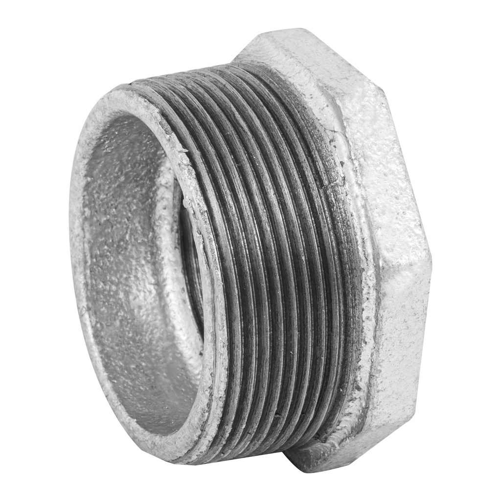 Reducción bushing acero galvanizado 2 x 1-1/4', Foset - Pag 535