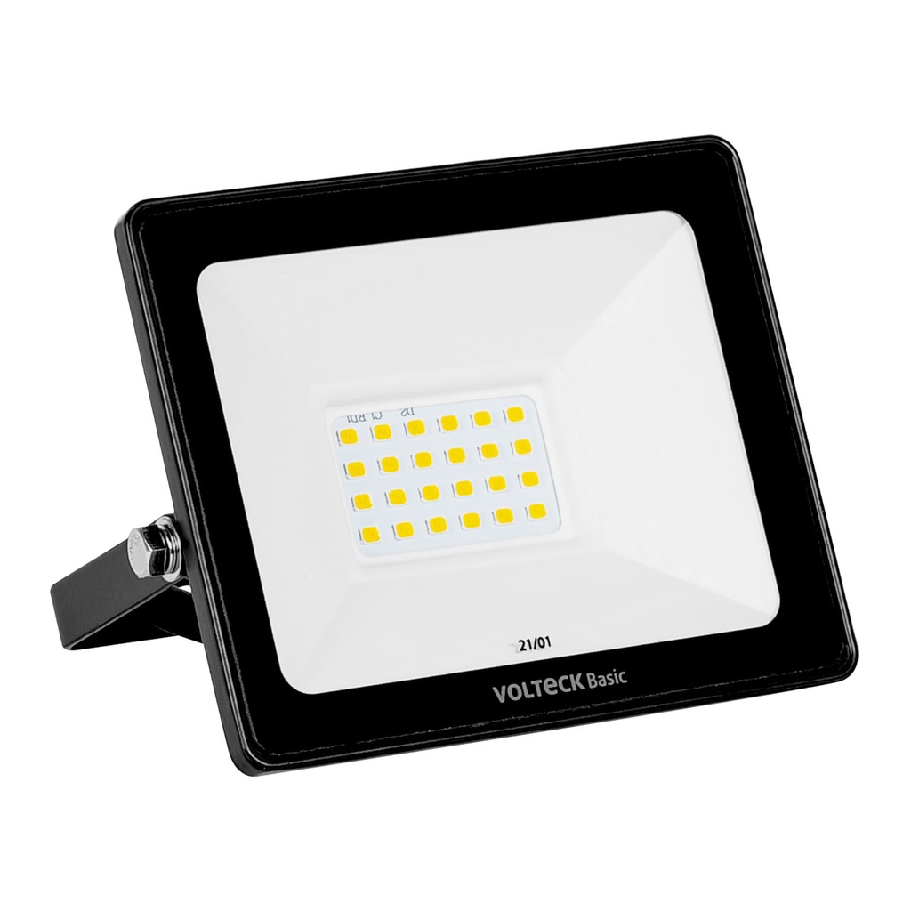 [T28090] Reflector ultra delgado LED 20 W luz cálida, Volteck Basic