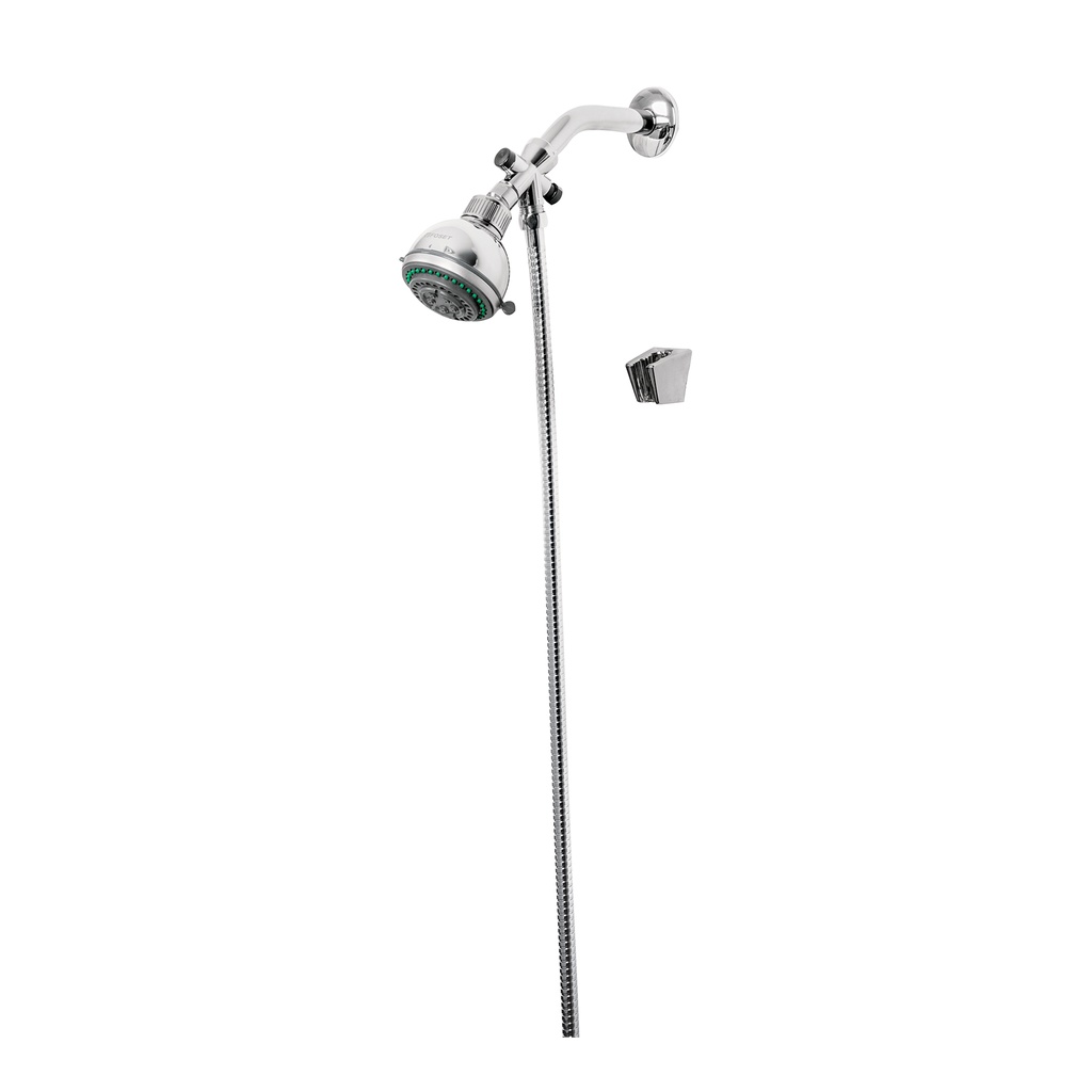 Regadera 3' con extensión tipo teléfono 5 funciones, Aqua