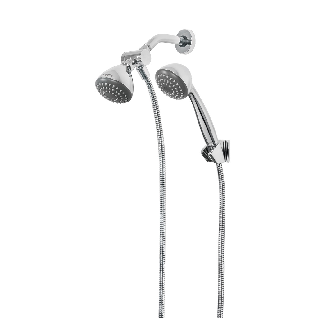 Regadera 3-1/4' con extensión tipo teléfono, Foset Aero