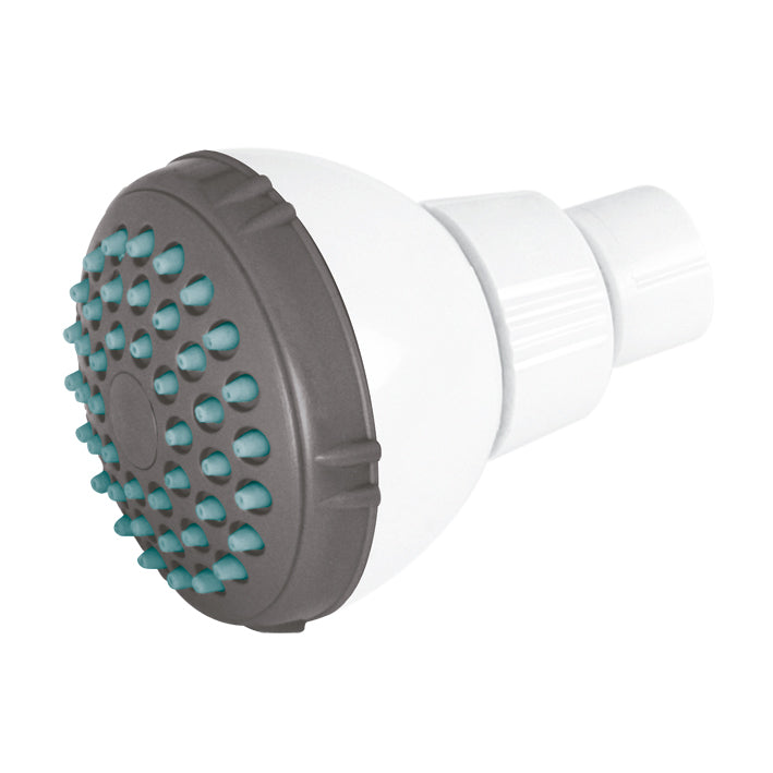 Regadera abs 2 1/2" antisarro blanca