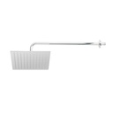 Regadera cromo 10' plato cuadrado delgado con brazo, Riviera
