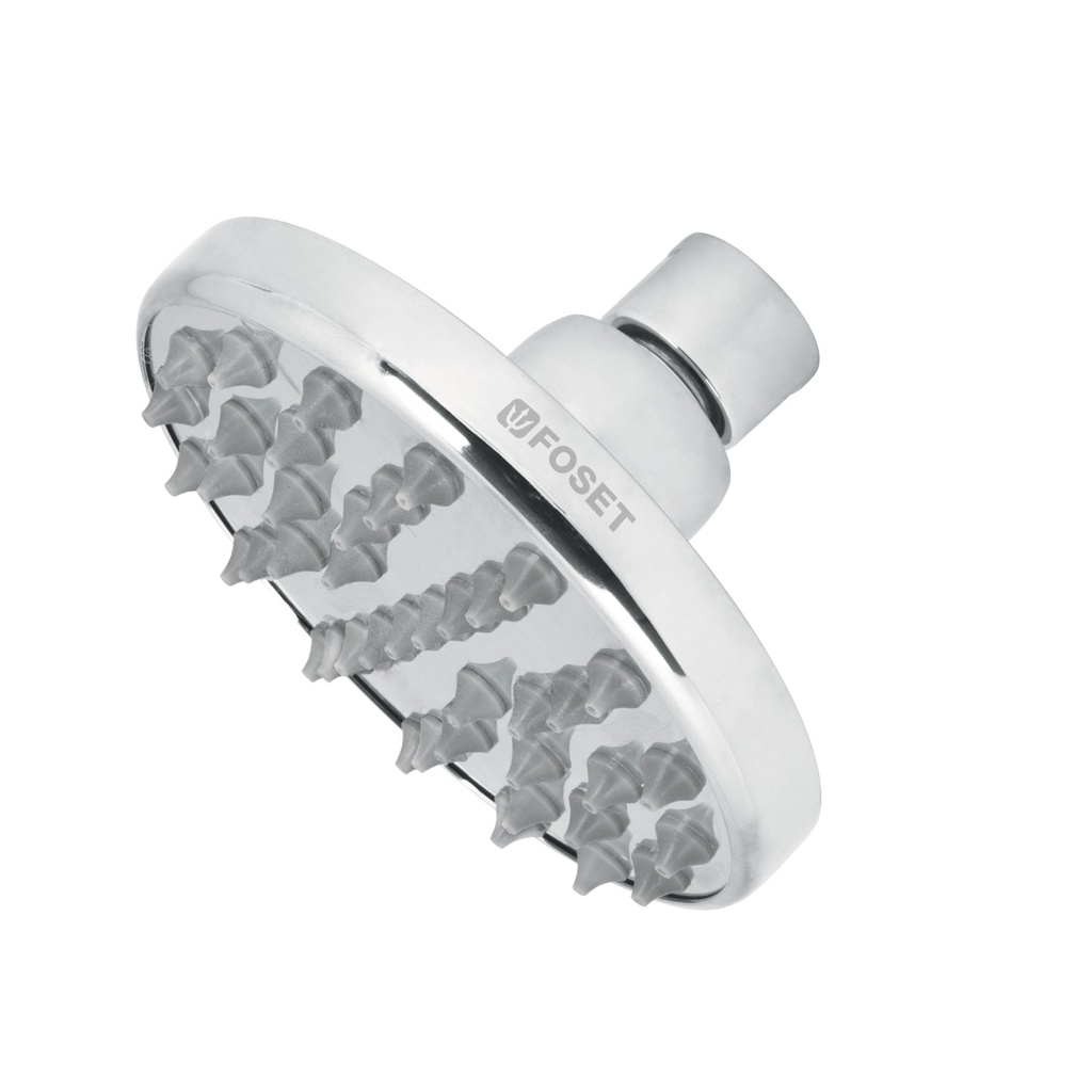 Regadera cromo 4' plato redondo, sin brazo, Foset Element - Pag 649