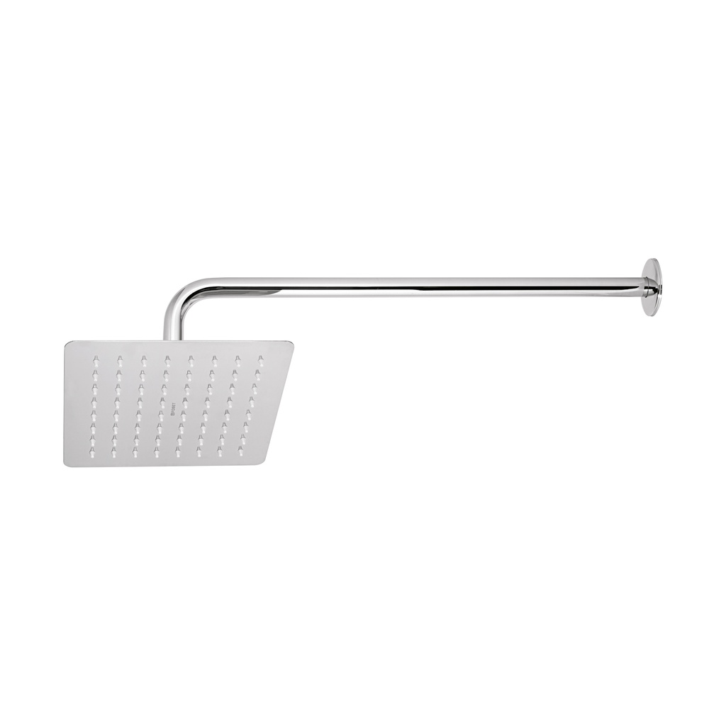 Regadera cuadrada 8', acero inox, con brazo, cromo, Túbig - Pag 483