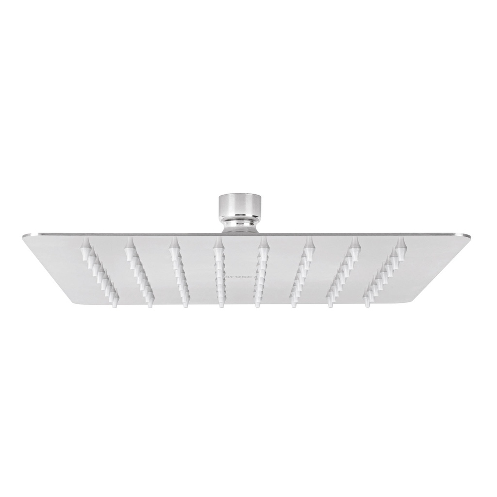 Regadera cuadrada 8', acero inox, sin brazo, cromo, Túbig