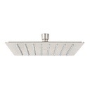 Regadera cuadrada 8', acero inox, sin brazo, satín, Túbig