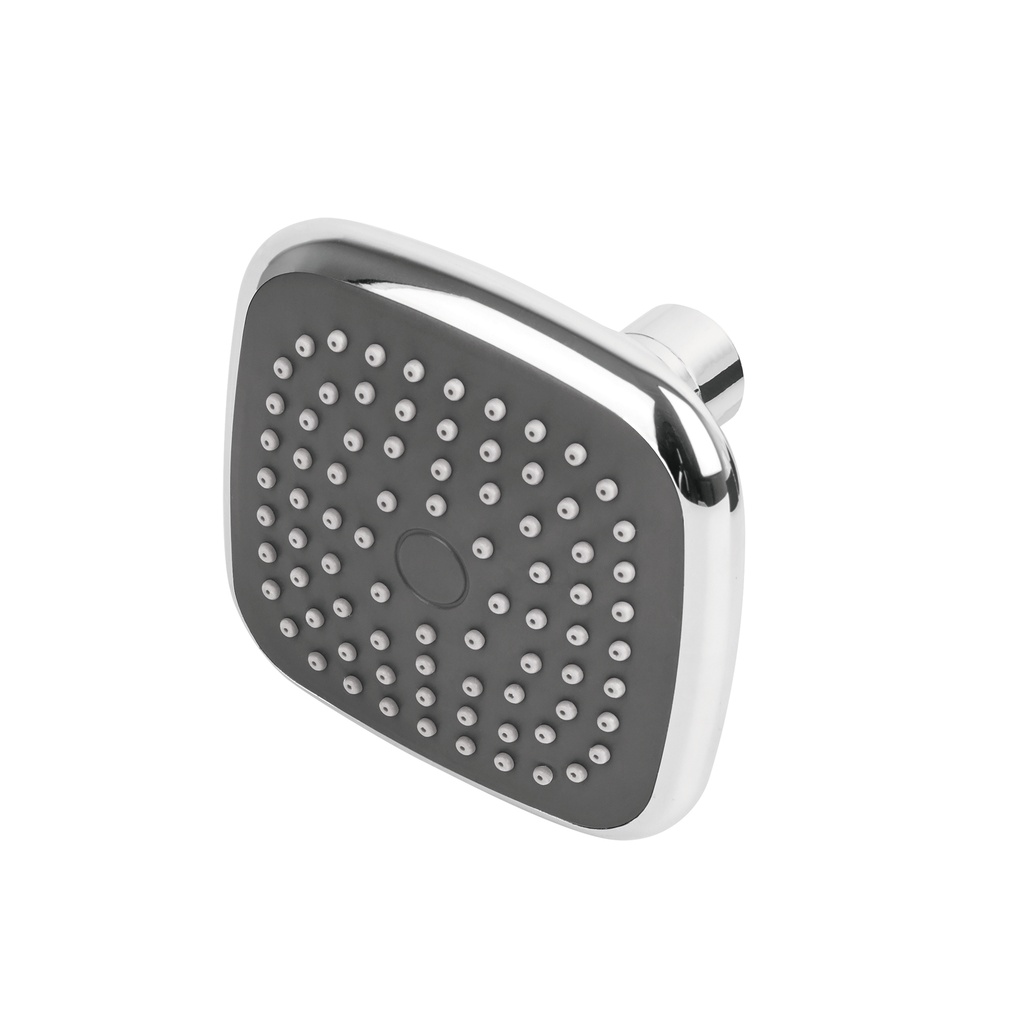 Regadera cuadrada de ABS 3-3/4' sin brazo, Foset Basic