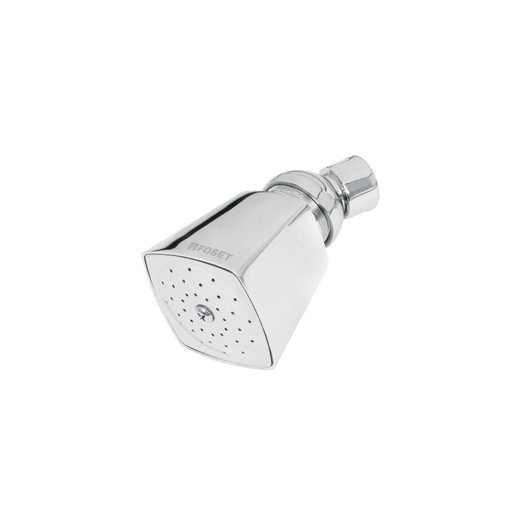 Regadera cuadrada metálica 2' sin brazo, Foset Aqua