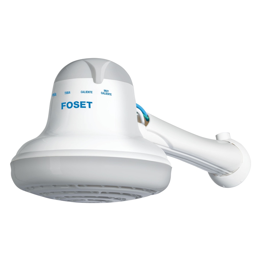 [T40238] Regadera eléctrica de 4 temperaturas, 6-1/2', Gris, Foset