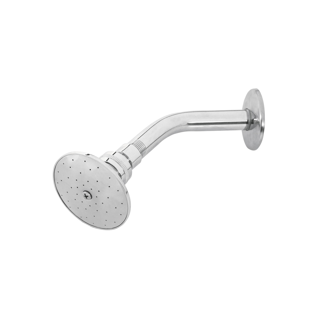 Regadera redonda 3' brazo y chapetón de acero, Foset Aqua - Pag 477