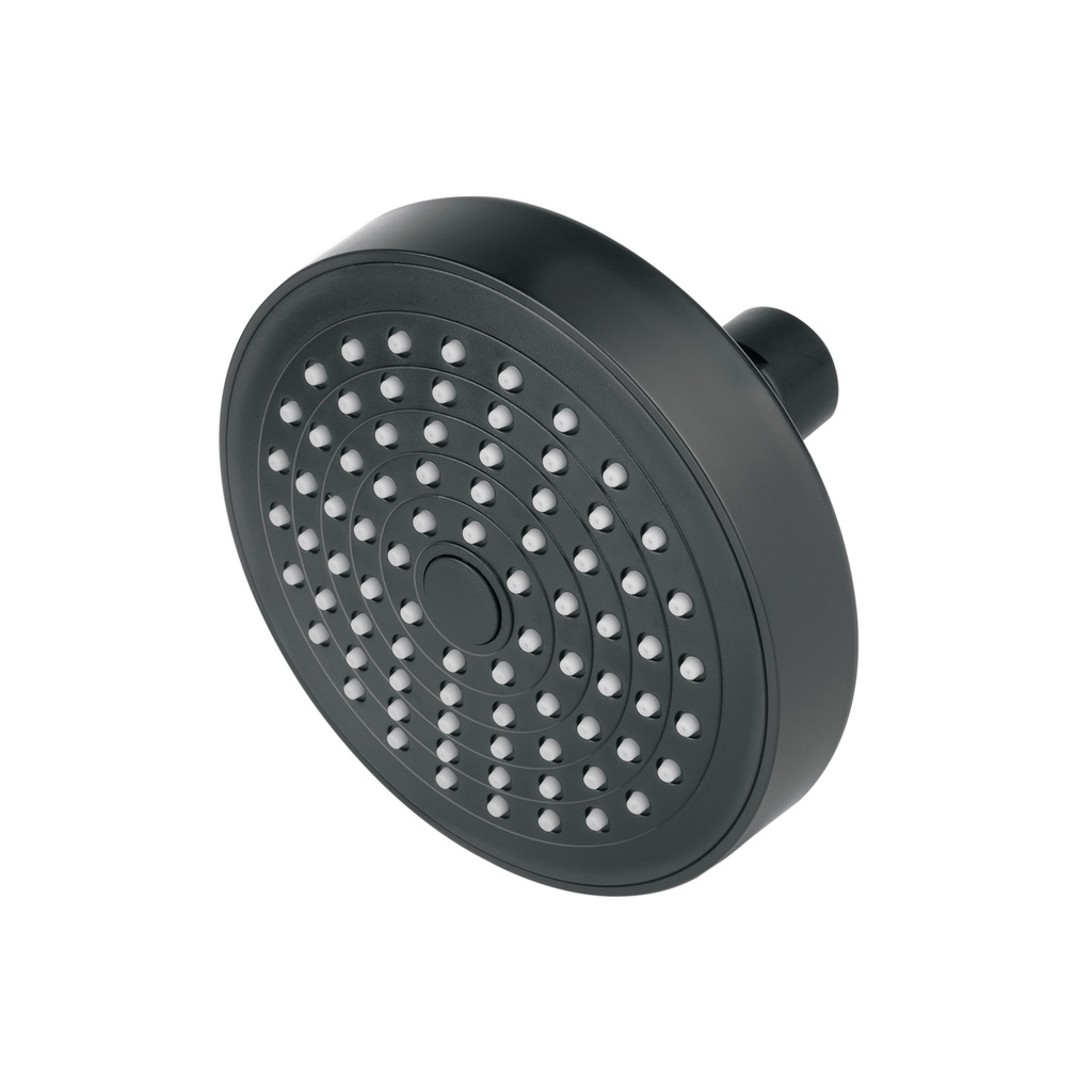 Regadera redonda de ABS 4-1/4' sin brazo, negro, Basic - Pag 473