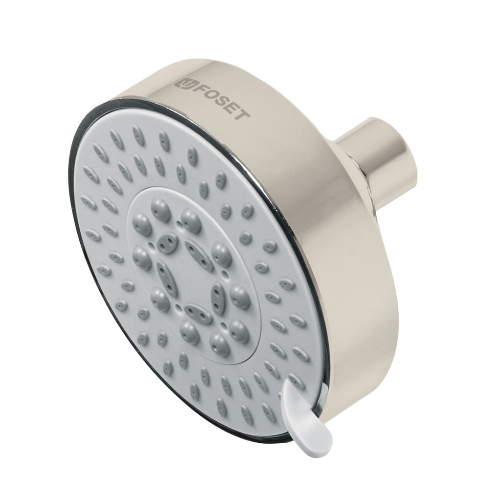 Regadera satín 4'con 5 funciones, sin brazo, Foset Element - Pag 489