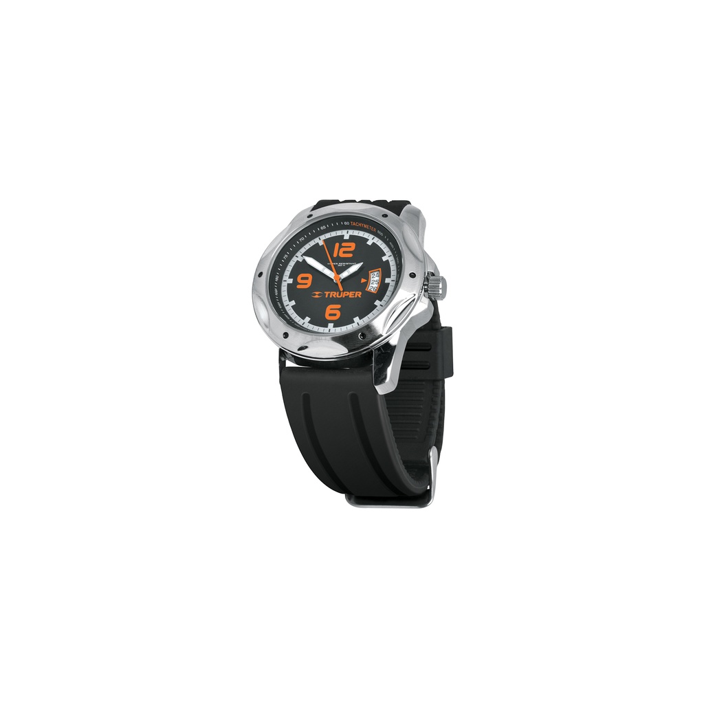[T60070] Reloj para caballero de cuarzo, correa de plástico, Truper