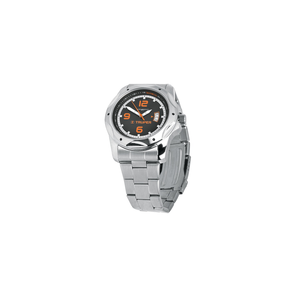 Reloj para caballero, acero inoxidable, Truper