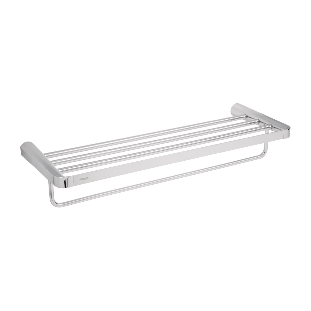 Repisa de latón portatoalla en acabado cromo, Foset Riviera - Pag 494
