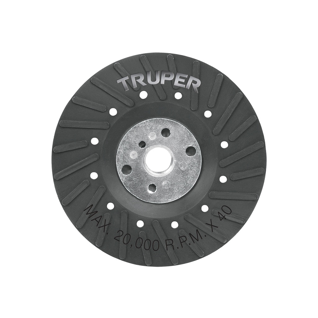 Respaldo para discos de lija 4-1/2', eje 5/8-11, Truper