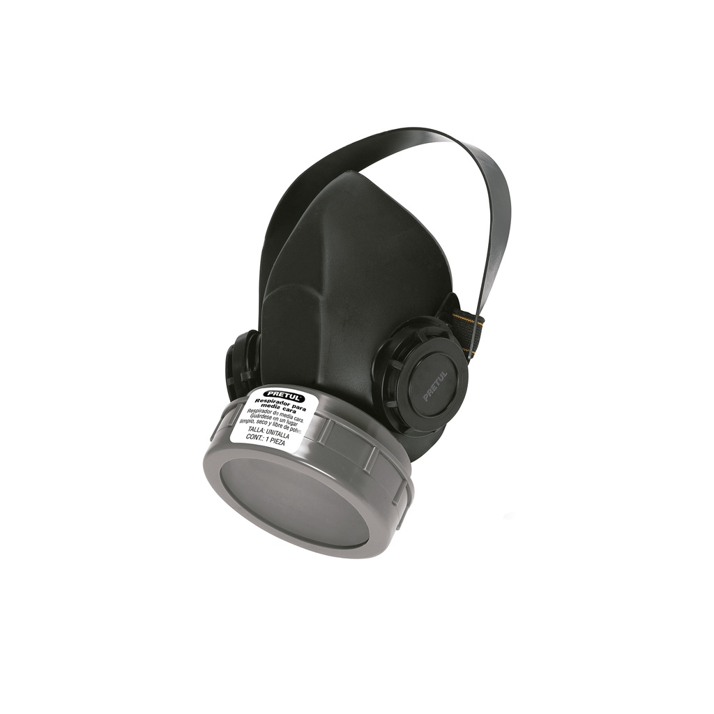 [T23390] Respirador sin cartucho, 1 filtro, Pretul